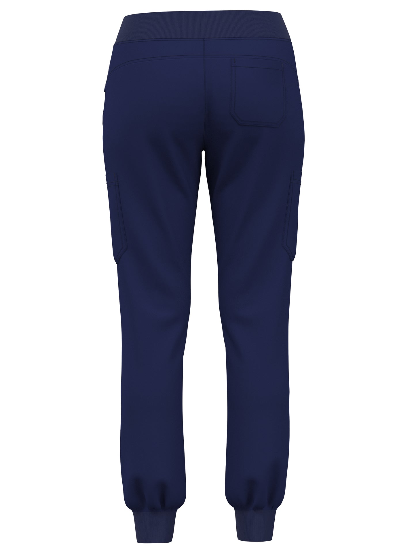 Scrub Pants for Women Jogger Pants with 5 Pockets Rib Waistaband Light Ultra Soft 4 Way Stretch 423