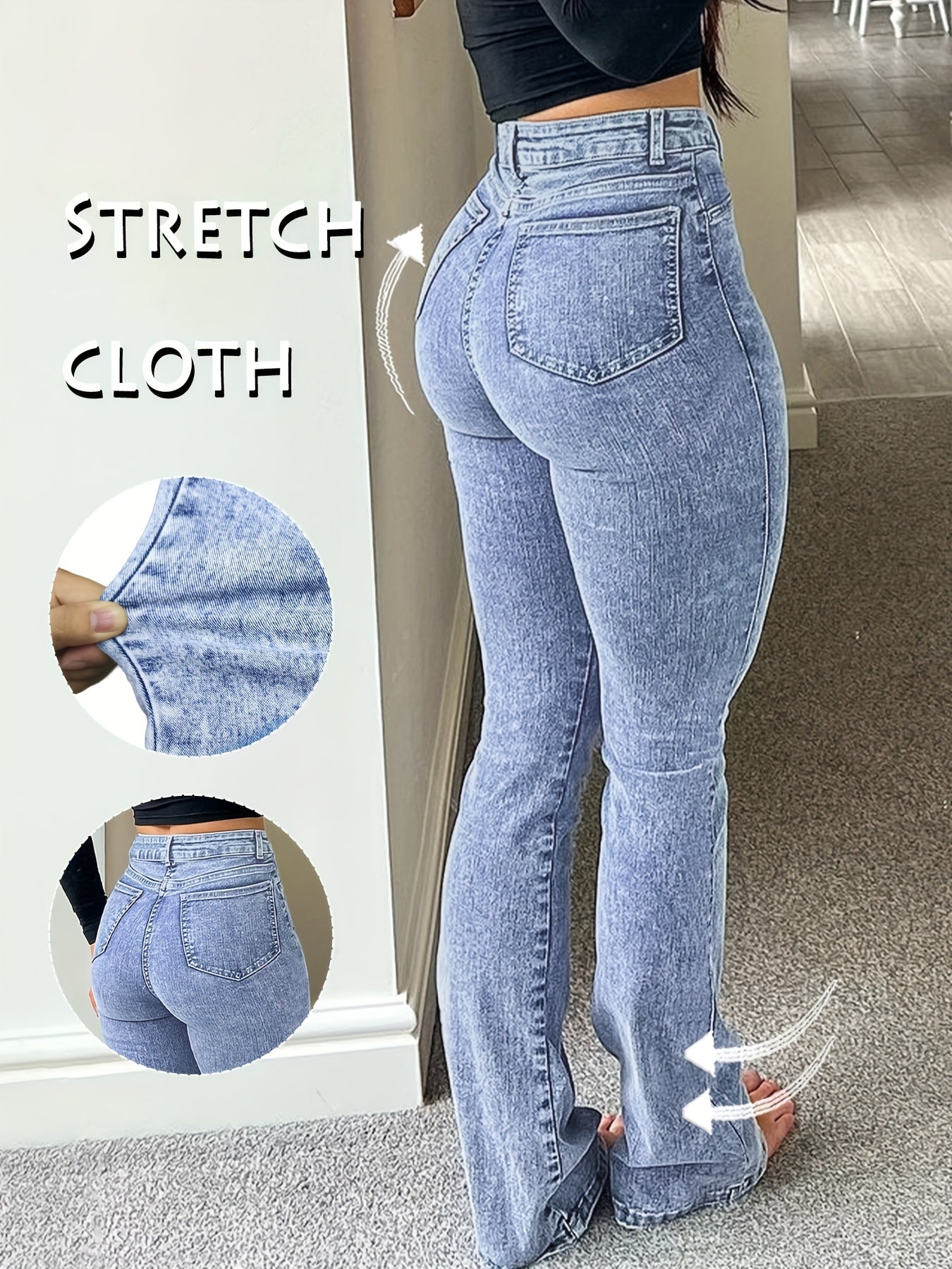 Dark Blue Denim Pants - product view 33