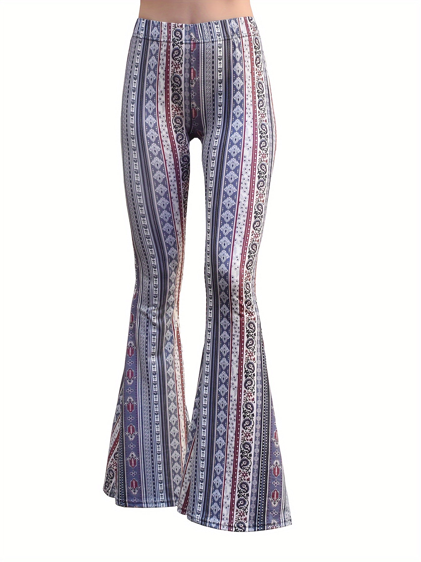 ZAFUL Women'S High-Waisted Cut-Out Trousers Ladder Bootcut Textured Flare Trousers Wide-Leg Evening Pants