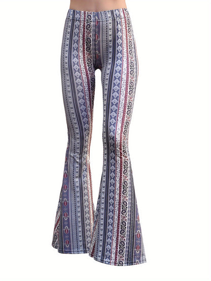 ZAFUL Women'S High-Waisted Cut-Out Trousers Ladder Bootcut Textured Flare Trousers Wide-Leg Evening Pants