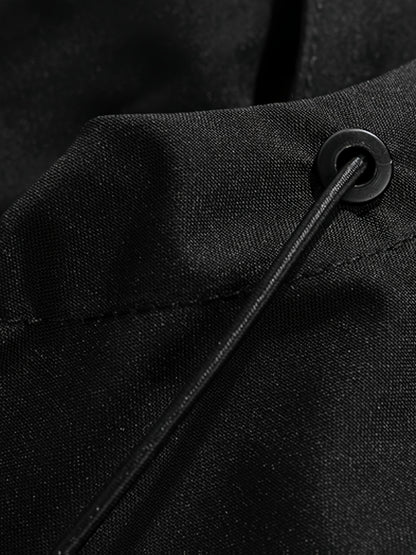 Men's Outdoor Windproof Jacket, Autumn Winter Casual Hiking Windproof Overcoat, Versatile Urban Outdoor Wear