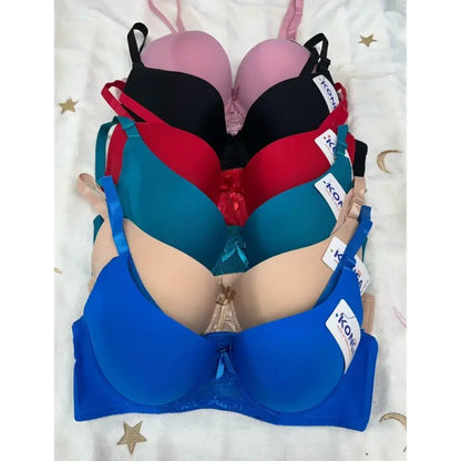04* (6-Pack) Women's Classic Underwire Support Bra B cup C cup D cup DD cup
