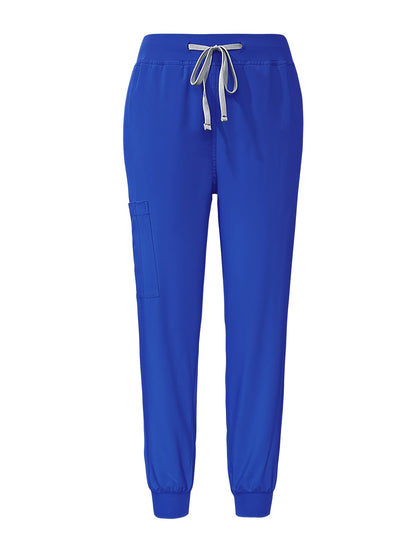 [2pcs Scrub Suit Set] Ships From The United States] 2pcs Set Scrub Suit Set for Women Modern V-neck Top T-shirt & Tapered Leg Jogger Pants with Drawstring Nursing Uniforms Set Suitable for Pet Hospitals, Dental Clinics, Nursing Work, Etc