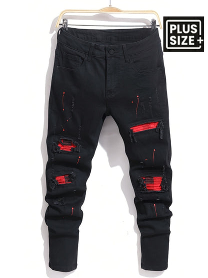 Men's Slim Fit Jeans - Black Denim Clean Finish Modern 952485