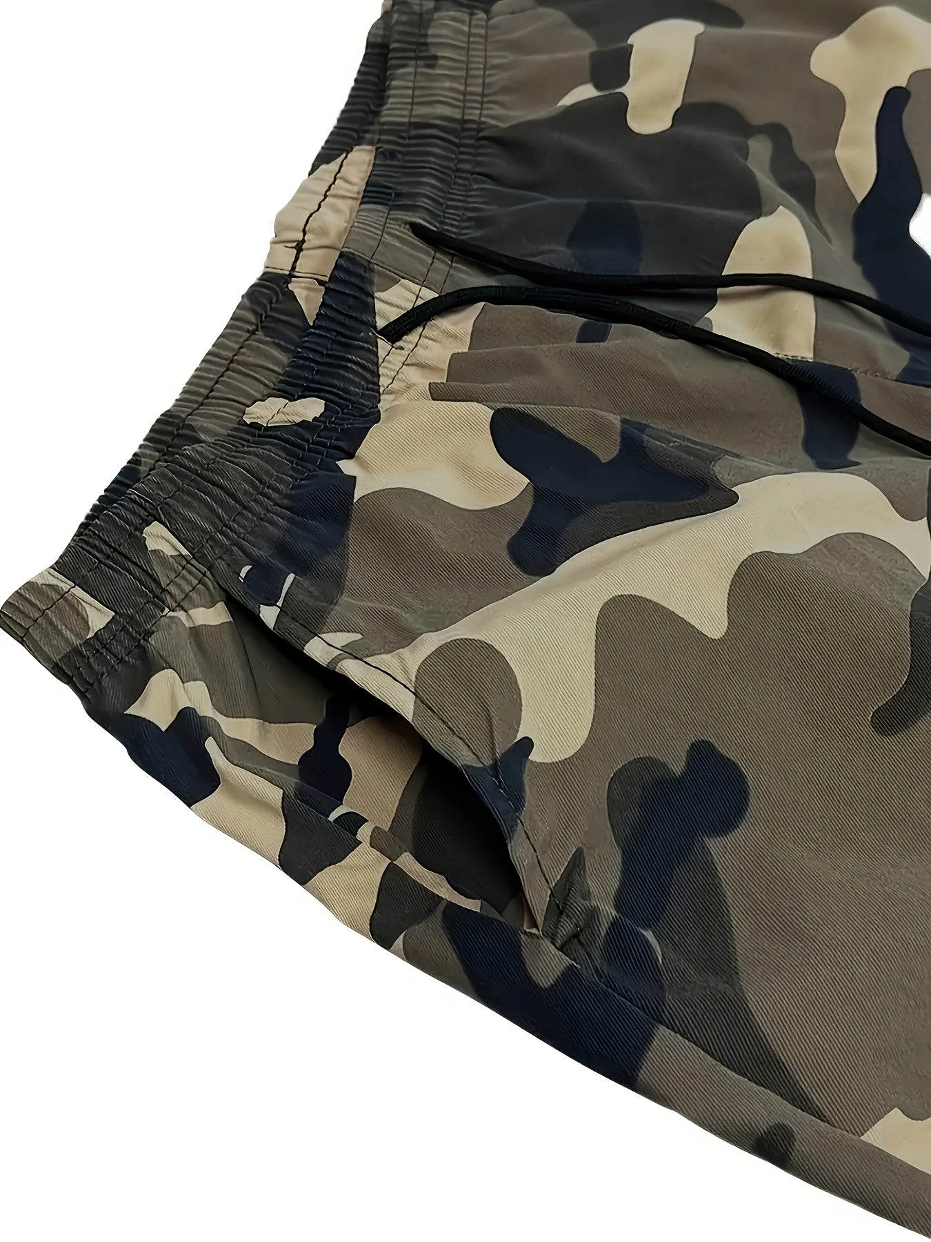 3pcs of Summer Camouflage Workwear Shorts, Fashionable Street Tactical Camouflage Casual Shorts, Loose Large Pocket Work Shorts, Can Be Used As Gifts