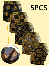5-Piece Luxe Printed Briefs