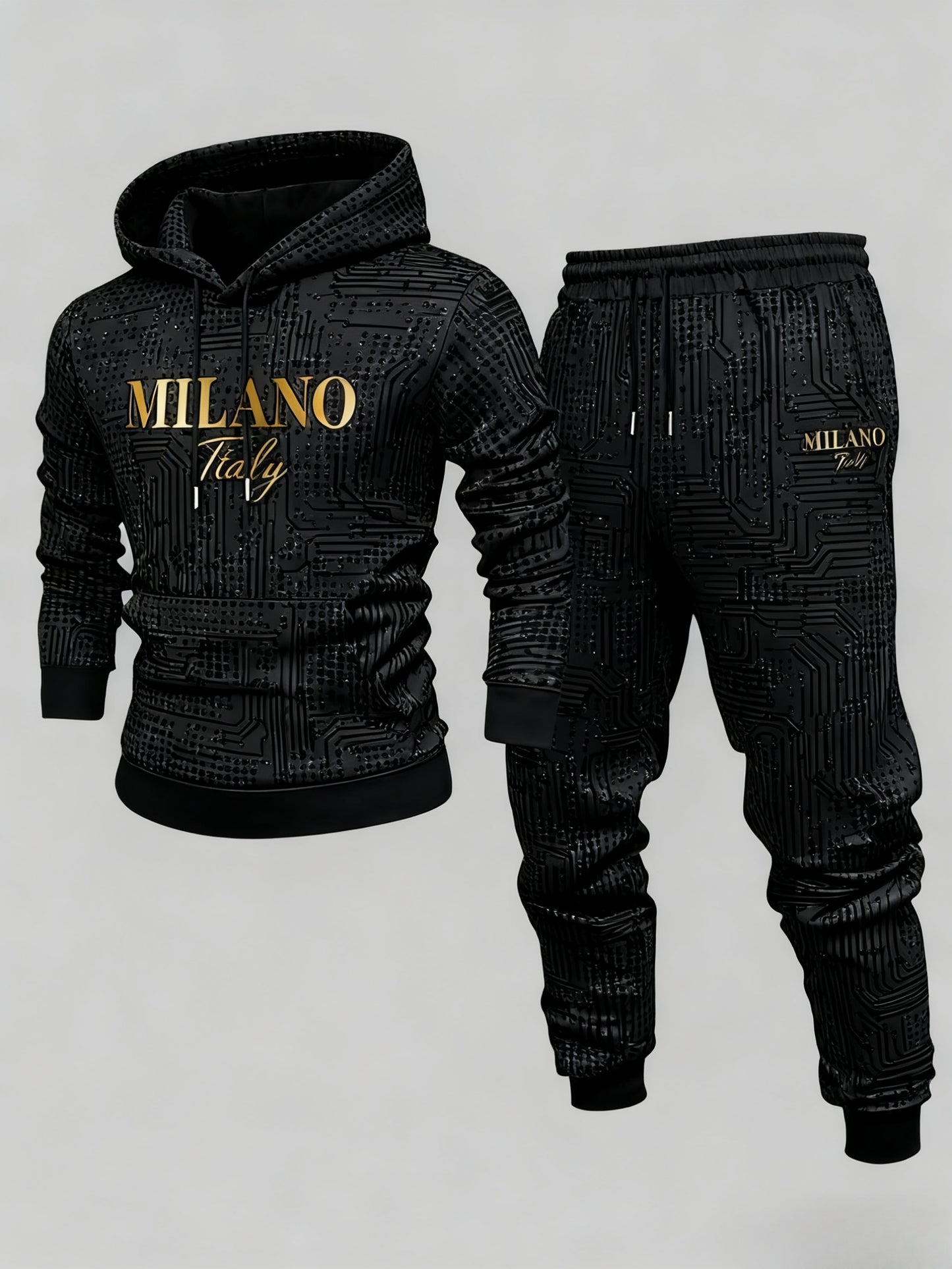 2pcs set, autumn and winter Men's army green hooded drawstring long-sleeved trousers set, selected high-quality fabrics, breathable, comfortable and easy to wear, the first choice for holiday gifts for family, objects, brothers and friends, Lounge
