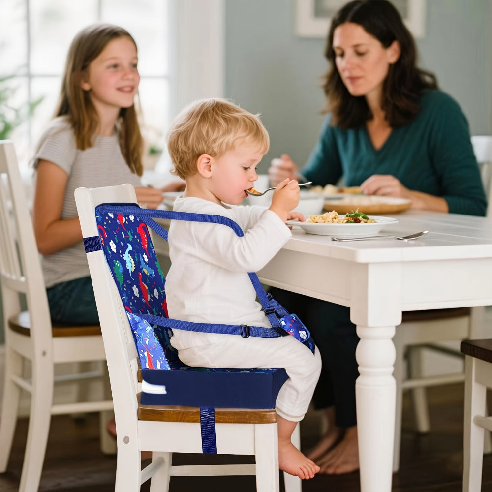 Portable Dining Booster Seat Cushion - Foldable Waterproof Washable Design