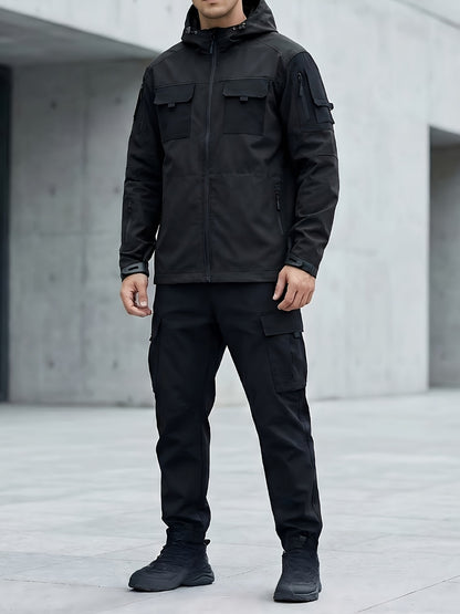 Men's Windproof Zip-Up Coat Everyday 541