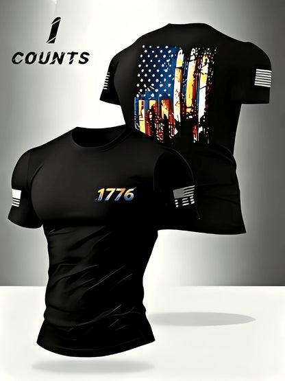 Men's Essential T-Shirt - Round Neck Short Sleeve Everyday Style