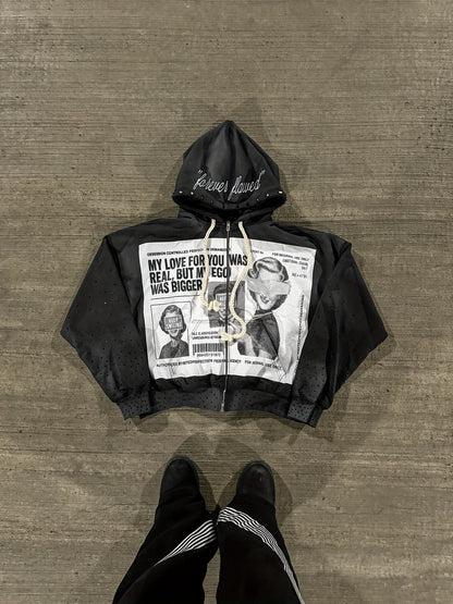 Trendy American Hoodie with a Unique Design, Featuring a Loose Fit Suitable for All Genders, Inspired by Hip-Hop And Harajuku Styles. This Dark Sweatshirt Is Part of a Viral Clothing Brand, Perfect for Streetwear Enthusiasts