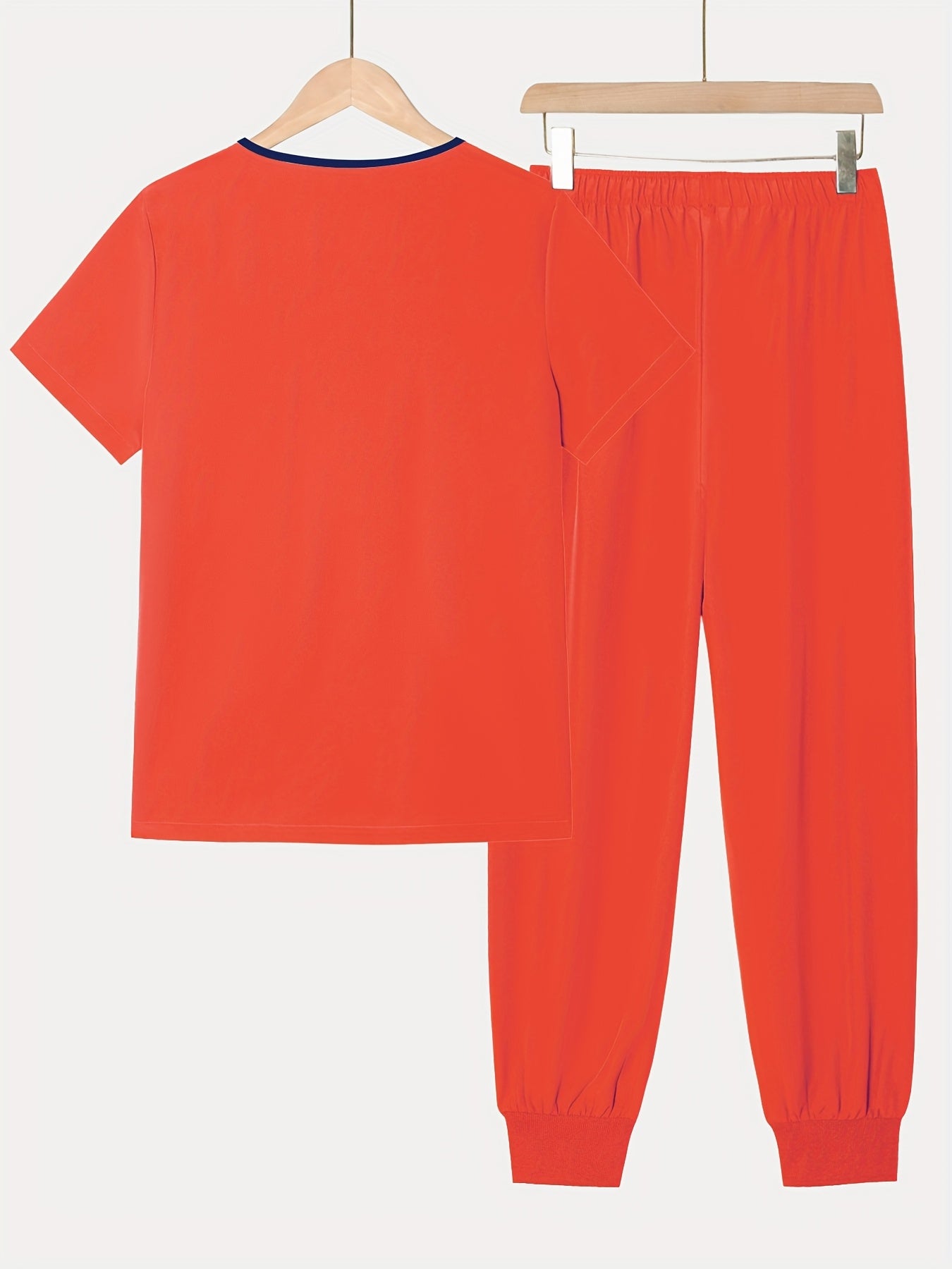2pcs Set Of Top And Pants, Women's V-neck Frosted Breathable Pocket S Uniform, Brushed Hand Clothes, Work Clothes, Hand Washing Clothes, Pocket Clothes, Leg Binding Pants Set