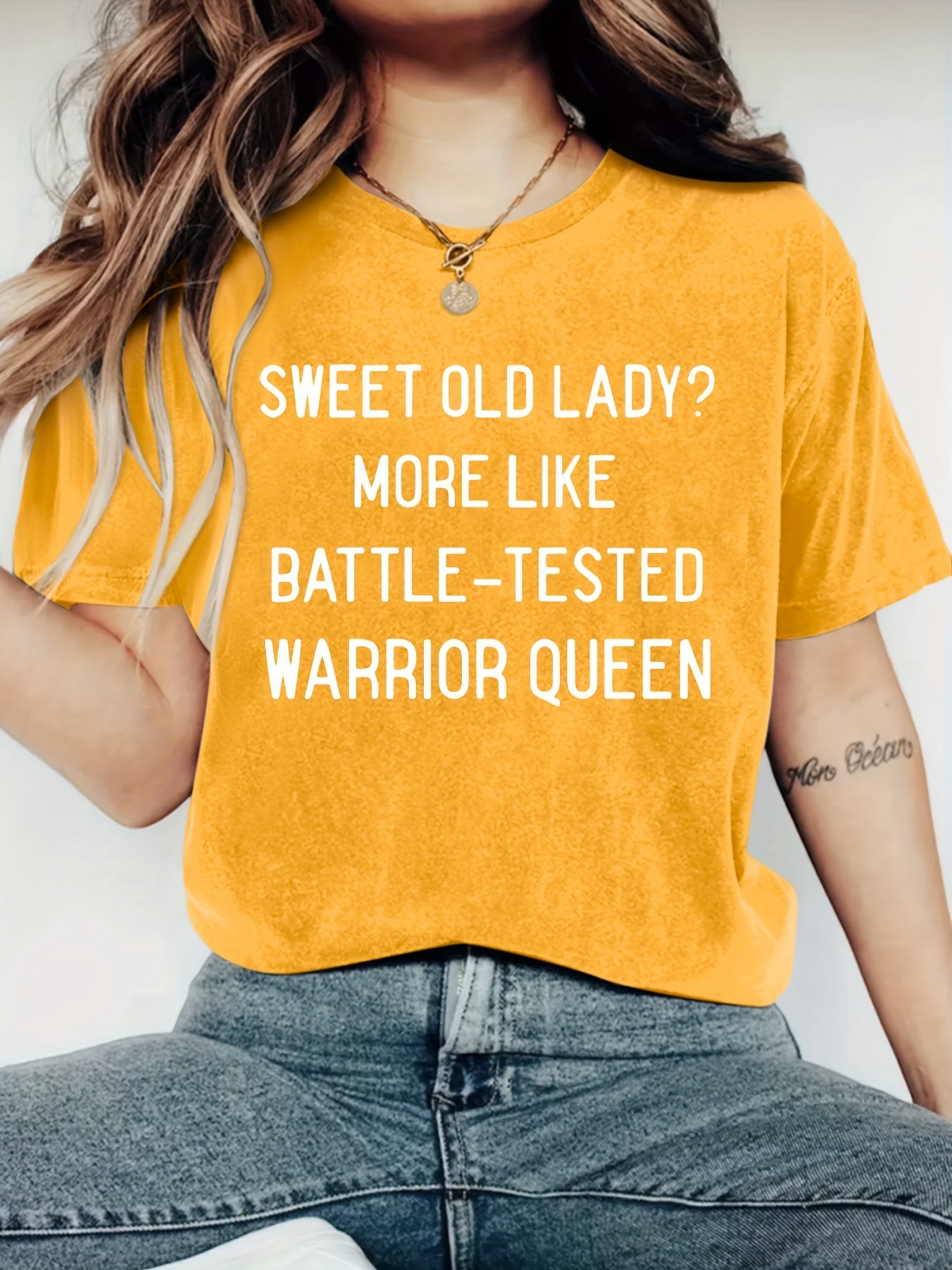 Plus Size - Plus Size - Plus Size Women'S T-Shirt Featuring a Comfy Round Neckline, Stylish Print, Perfect for Spring And Summer, Made from Soft And Cozy Fabric, a Must-Have for Fashion Lovers, Plus Size Top
