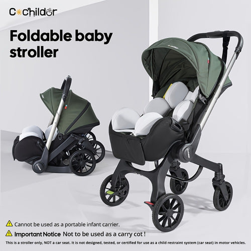 Baby Stroller - Foldable Adjustable Travel Metal