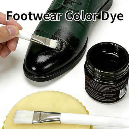 Shoe & Leather Dye Color Changer/Restorer Spray - Instant Black -Up Paint for Leather Jackets, Bags, Belts, Wallets - Plant-Based & Chemical Formula Refurbishment Spray (30g)