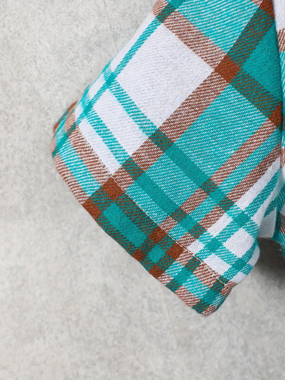 2pcs, Children's Short-sleeved Plaid Shirt Shorts Hooded Top Cardigan Fashion Casual Children's Shorts Set, Perfect for Outdoor