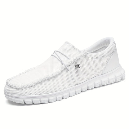 Men's Lightweight Casual One-step Sneakers Non-slip And Breathable for Running And WalkingLace-free Round Toe DesignPure ColorAll-season Wearability - 9920