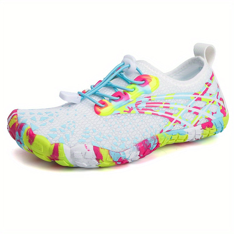 [1 Pair Quick-Dry Water Shoes] 1 Pair Unisex Quick-Dry Water Shoes, Breathable Fabric Upper, Rubber Sole, Lightweight Non-Slip Yoga Sneakers for Swimming, Sdiving, Beach, Cycling, Hiking, Home Office Use - Spring/ Fall Season