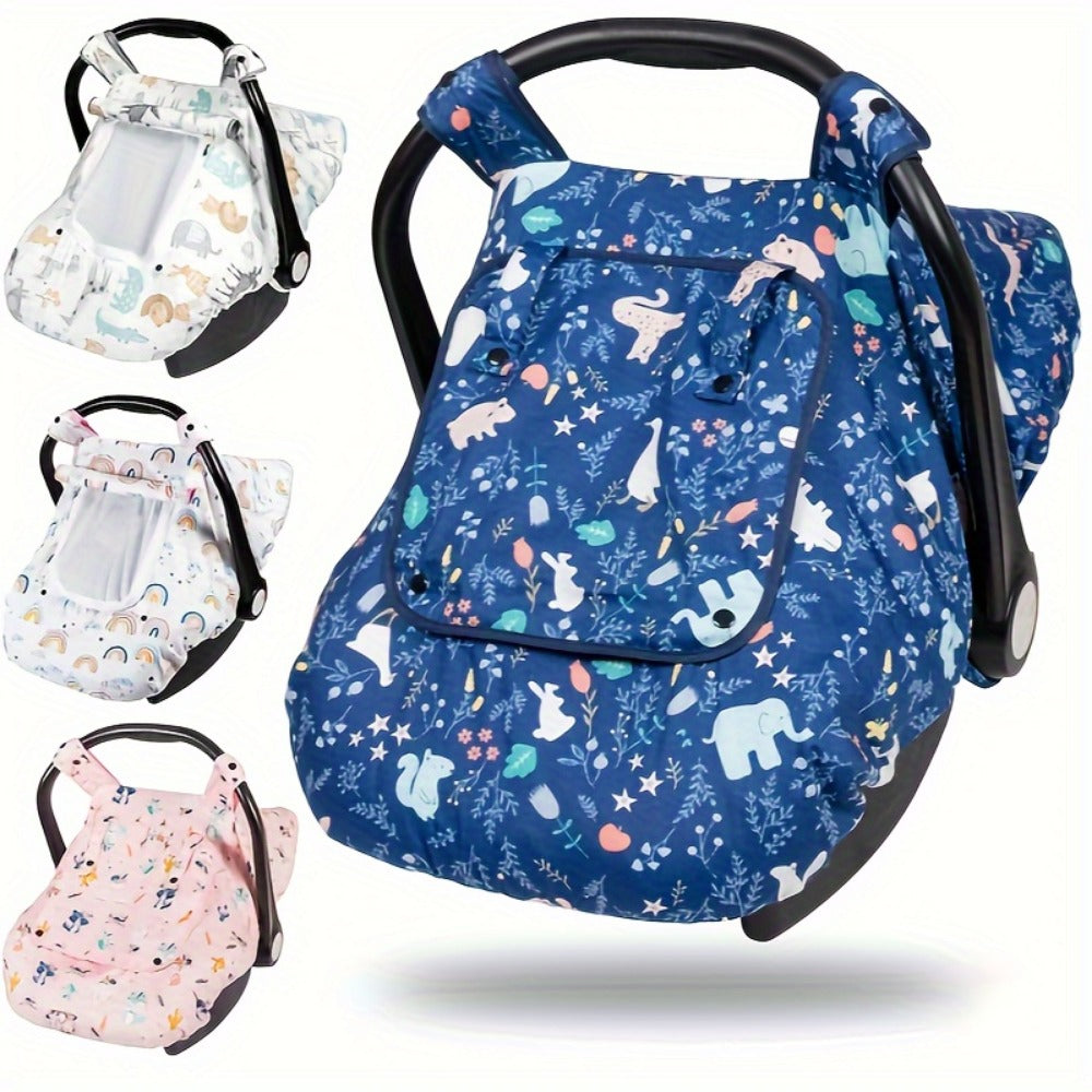 Baby Car Seat Cover - Breathable Soft Minky 3-In-1