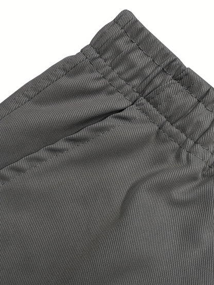 Men's Grey Polyester Cargo Shorts - product view 45