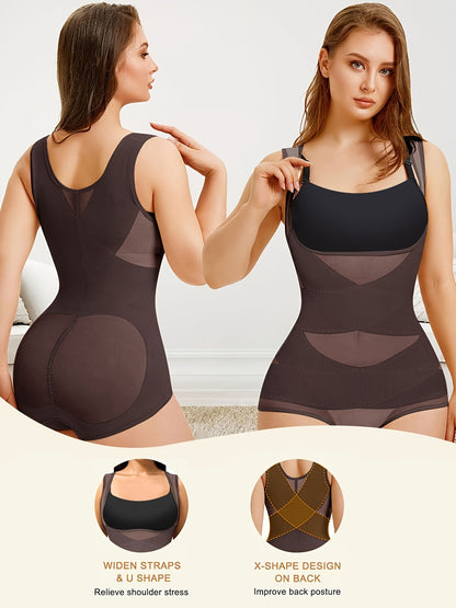 Plusize Bodysuit for Women Tummy Control Butt Lifter Panty Hi-Waist Trainer Stomach Body Shaper Girdles Shapewear Waist Trainer Corset