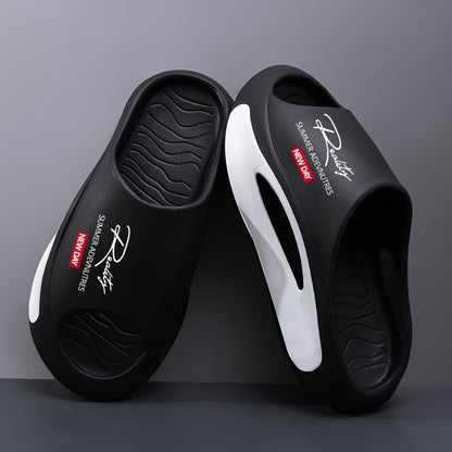 Men's Slides - Thick Sole & Open-Toe Comfort 473317
