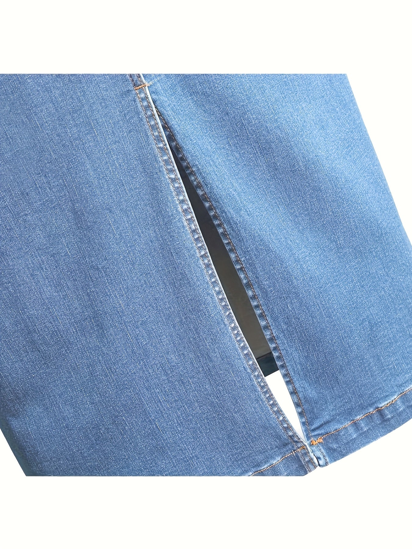 Long Denim Skirt for Women Casual A-Line Denim Maxi Skirt Stretch High Waisted Jean Skirt with Pocket