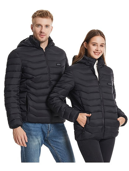 Smart Heated Jacket for Men And Women, Suitable for Outdoor Sports And Fishing, Featuring USB Electric Heating And Adjustable Temperature (Power Source Not Included).