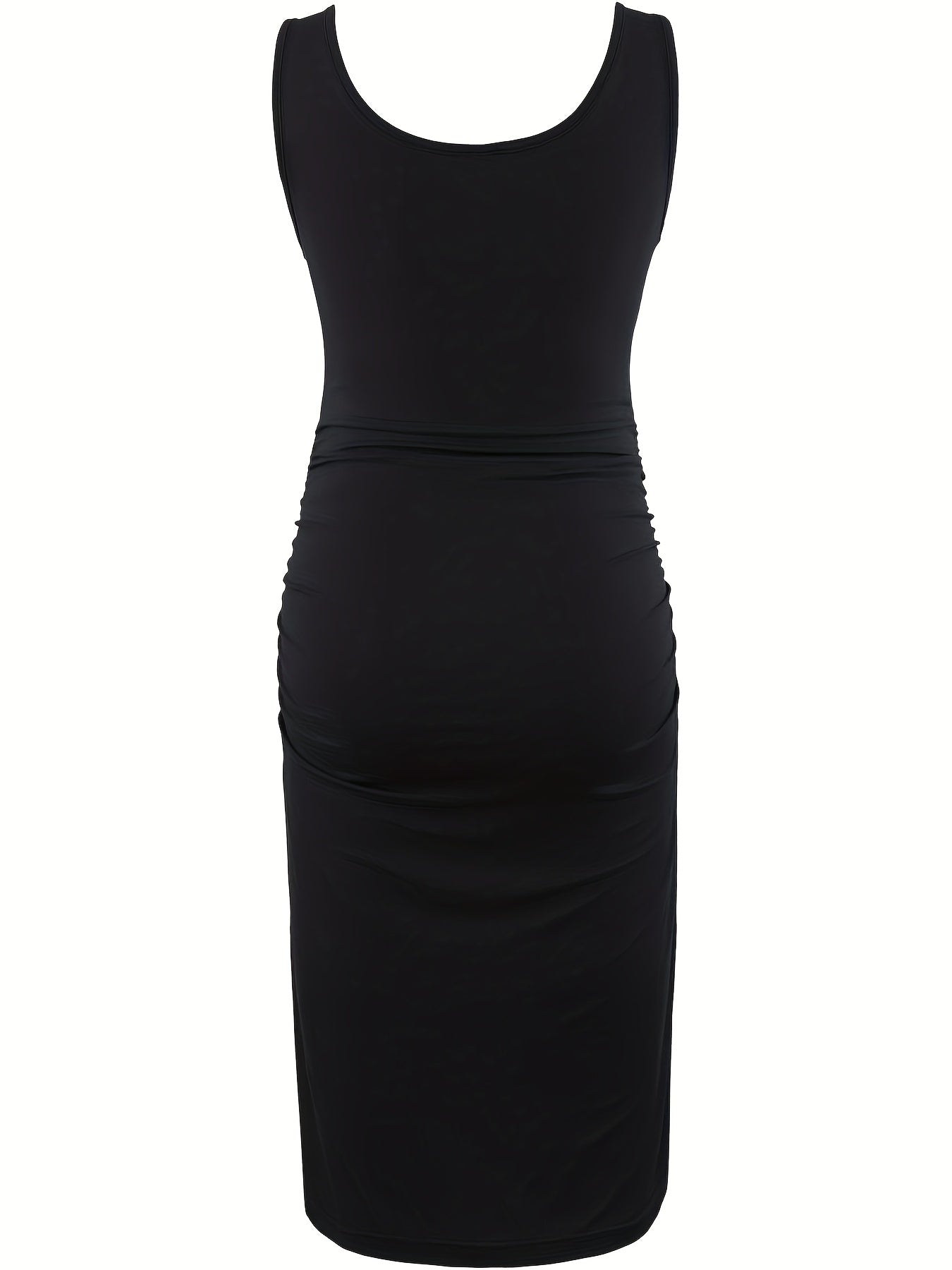 Women's Maternity Dresses for Daily Baby Shower Photography Short Sleeve Sleeveless Tank Dresses Side Ruching