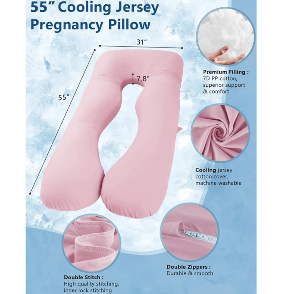 Pregnancy Pillow - U-Shaped Full-Body Maternity Sleeping