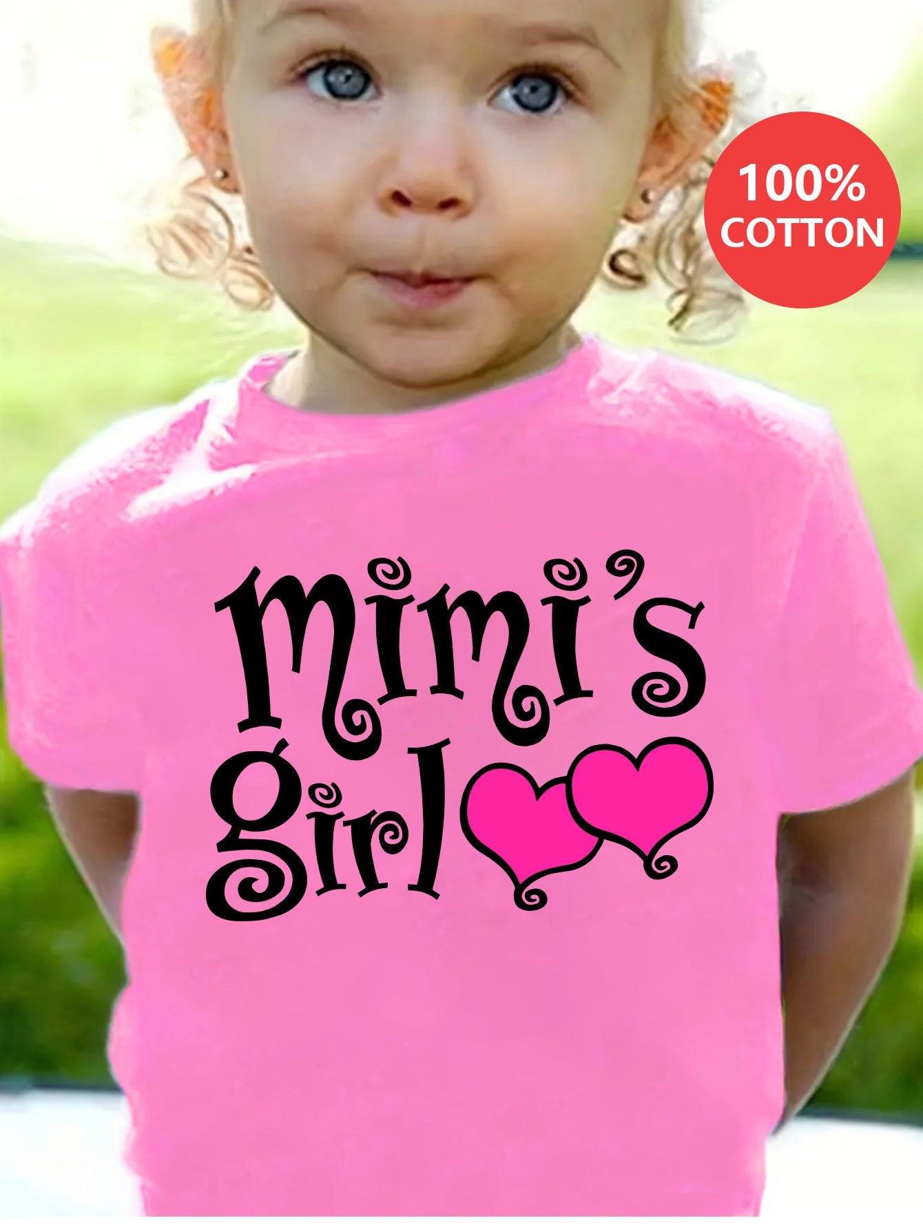 Girls "MIMI'S GIRL"Print 100% Cotton Girl T-shirt