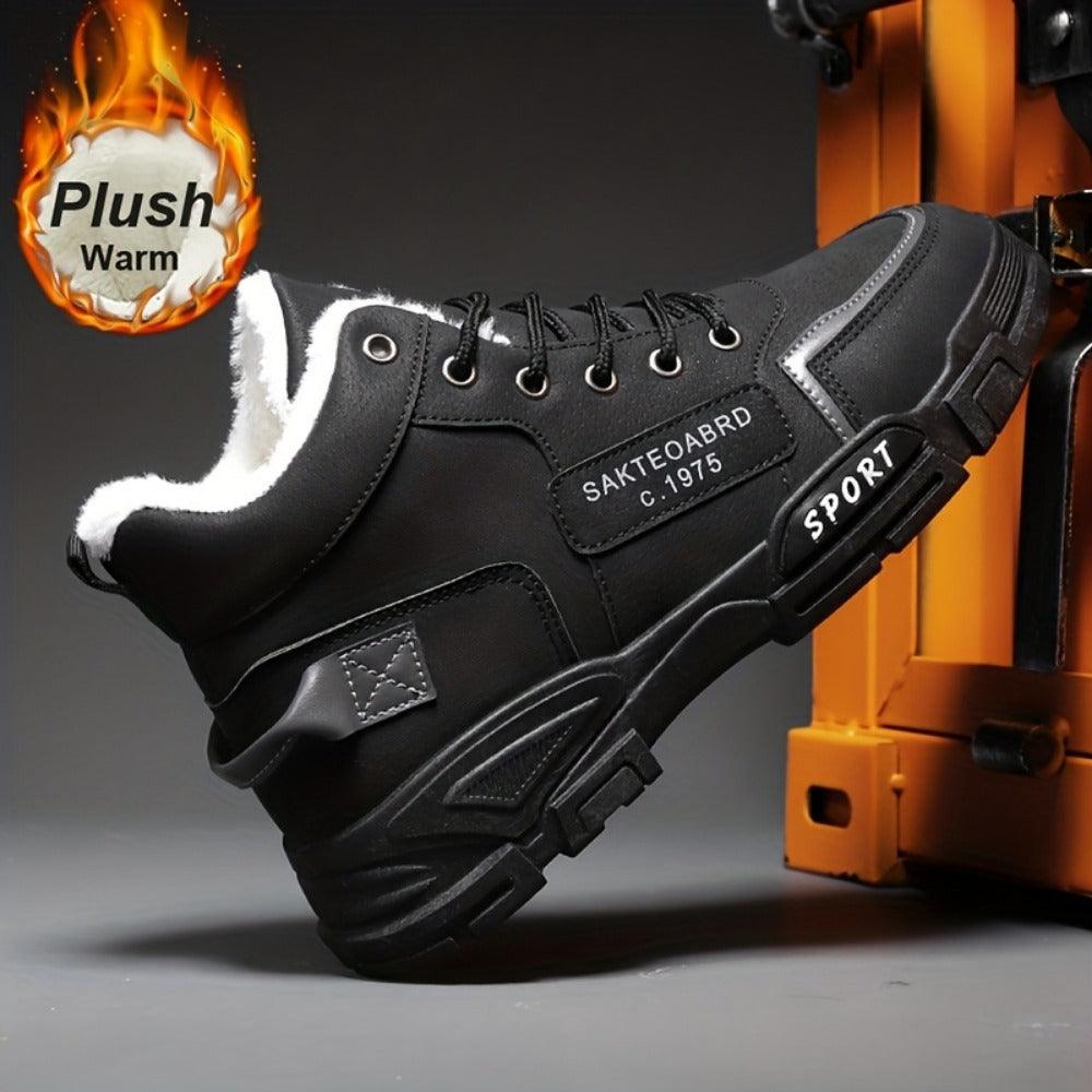 Men's Sneakers - Non-Slip Sole & Lace-Up Fit