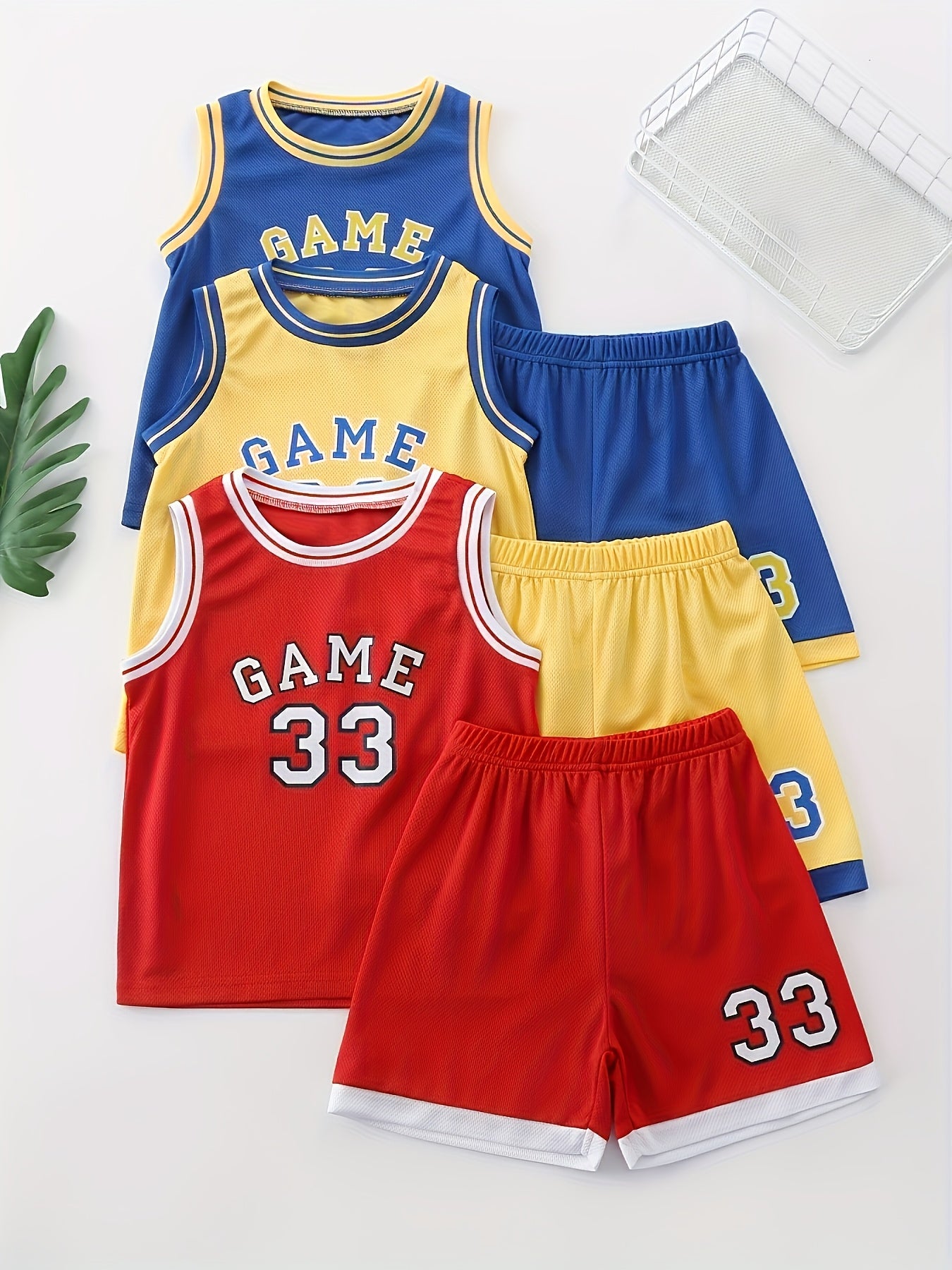 6pcs Boy 8 Years Old Summer Short-sleeved Suit Children's Gift Fashion Comfortable Breathable New Children 10 Years Old T-shirt Boys Clothes Children's Clothing Suitable for Outdoor Sports, Perfect for Outdoor