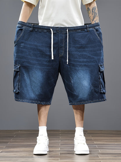 Men's Denim Shorts - Drawstring Waist