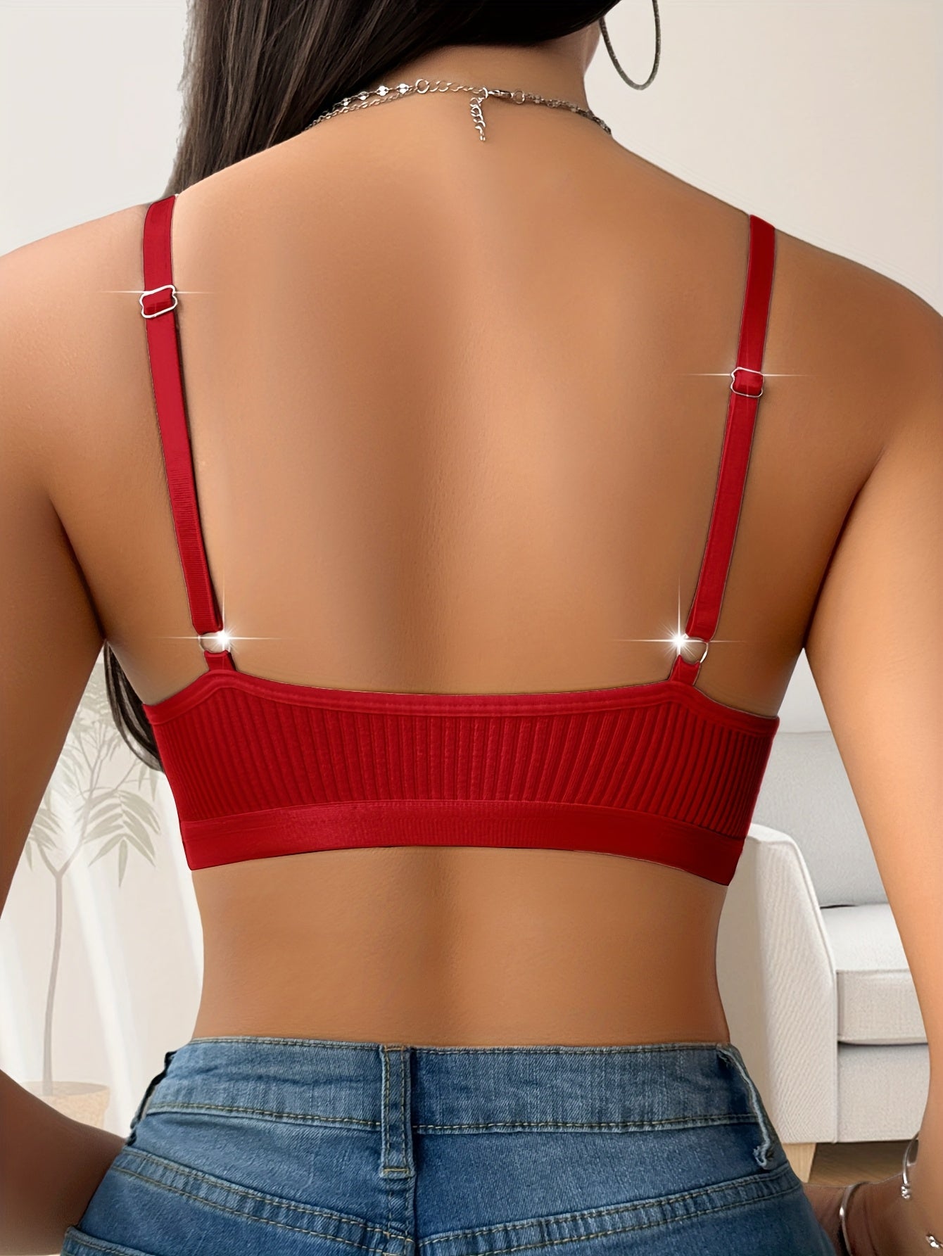 3pcs Women's Wire-Free Full Lift Push-Up Bra - Soft Breathable Lace Underwire-Free Bra Suitable for Adult Women, Elegant Everyday Lingerie with High, Non-Detachable Pads & Soft Fabric for & (Hand Washable)
