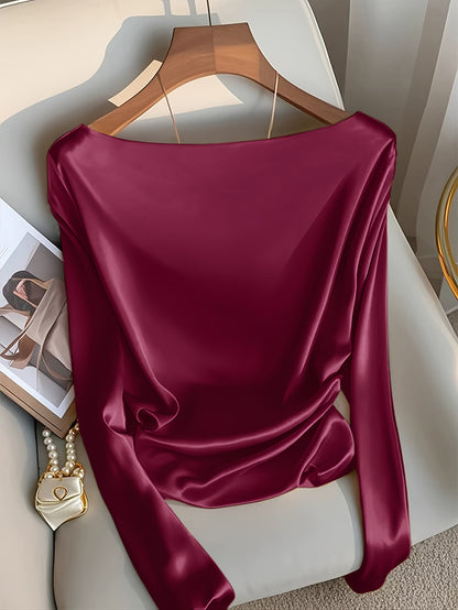 Women'S Elegant Casual Formal Solid Color Long Sleeve Pants Suit