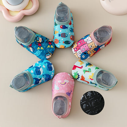 New Arrival 2-pair Pc Cute Breathable And Soft Animal Cartoon Slip-on Toddler Shoes Floor Socks Non-slip Soft Sole for Toddler And Children