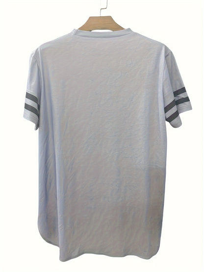Plus Size - Plus Size - Plus Size Women'S Number Print Casual Dress - Loose Fit Round Neck Short Sleeve Design with Side Slit Hem, Comfortable for Year-Round Wear, Perfect for Spring And Summer