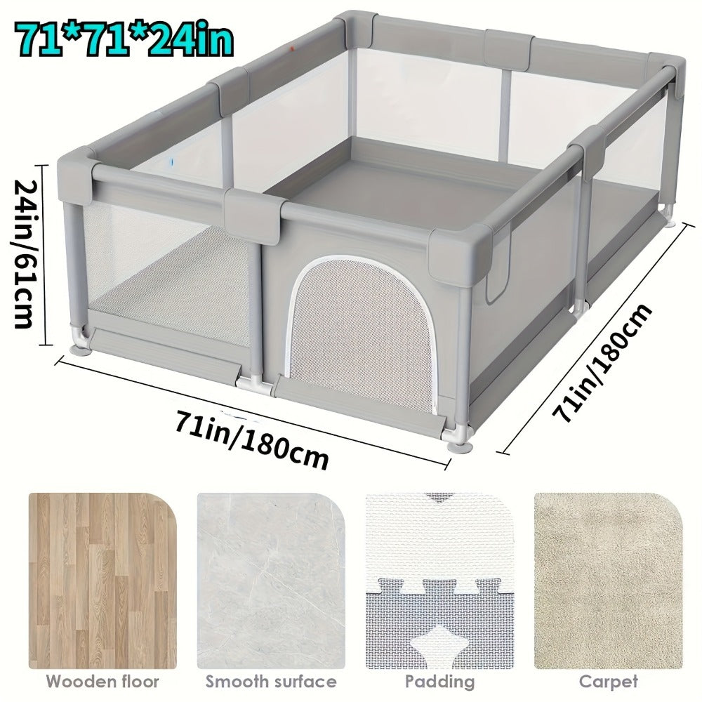 Baby Playpen - Breathable Soft Large 71inch