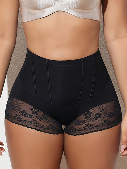 2pcs Womens High-Waisted Tummy Control Shapewear Briefs-seamless Butt LifterPanties with Firm Support & Feminine Lace Trim for Postpartum And Everyday Confidence