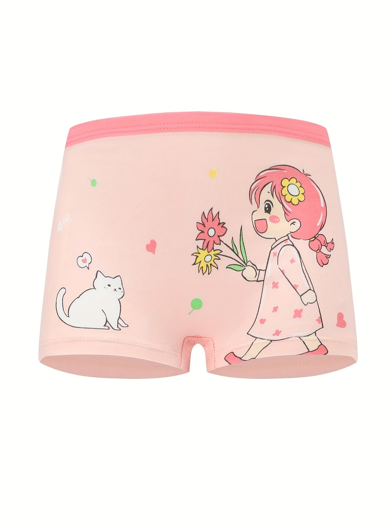 8pcs Girls Cotton Boxer Underwear Comfortable Soft Cute Animal Print Girls Underwear