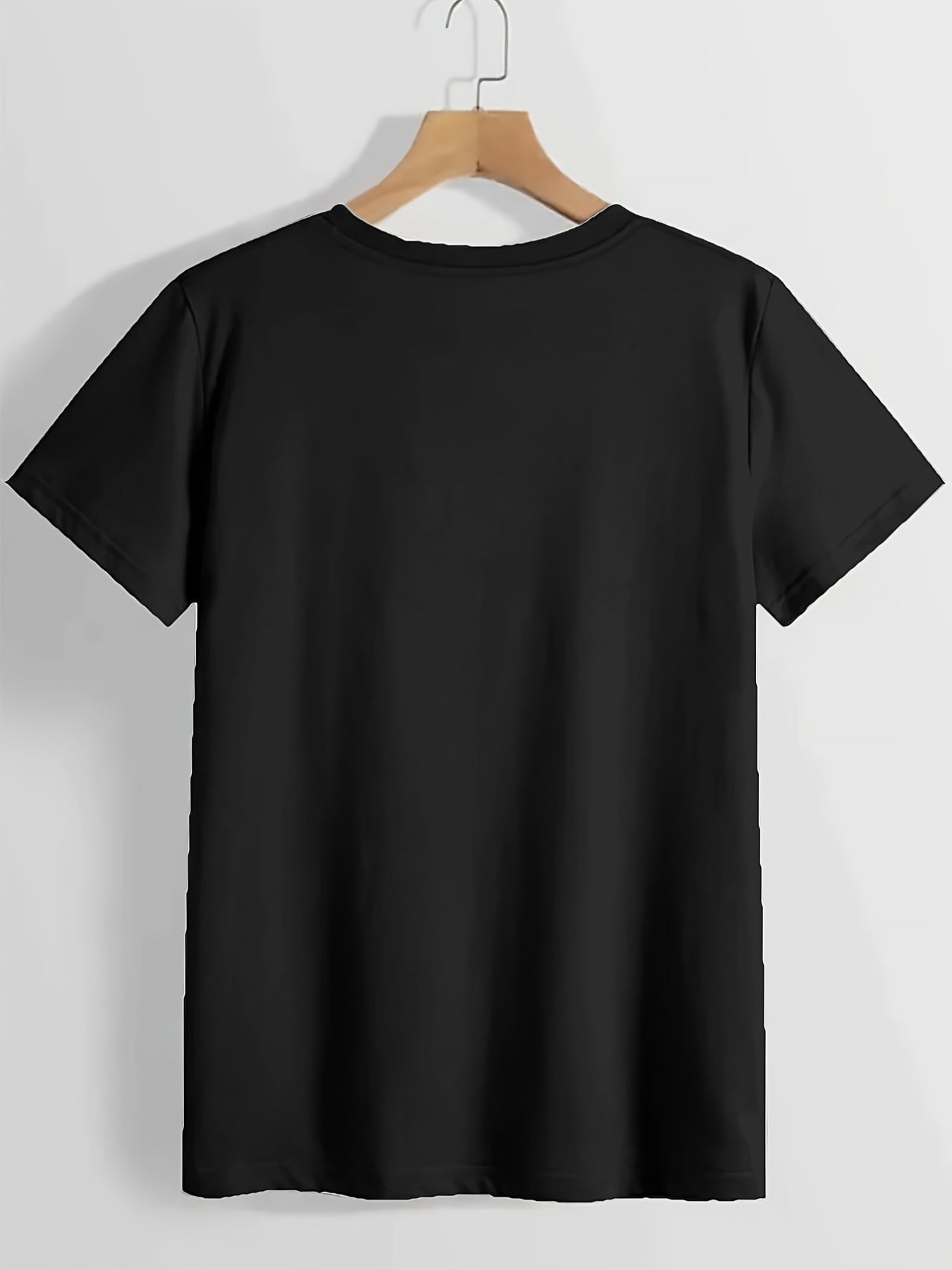 Trendy Anime Graphic Women'S Round Neck T-Shirt Made from Pure, Featuring a Minimalist Design That Is Both Comfortable And Breathable, Perfect for Everyday Casual Outfits. It Highlights a Natural And Sophisticated Look