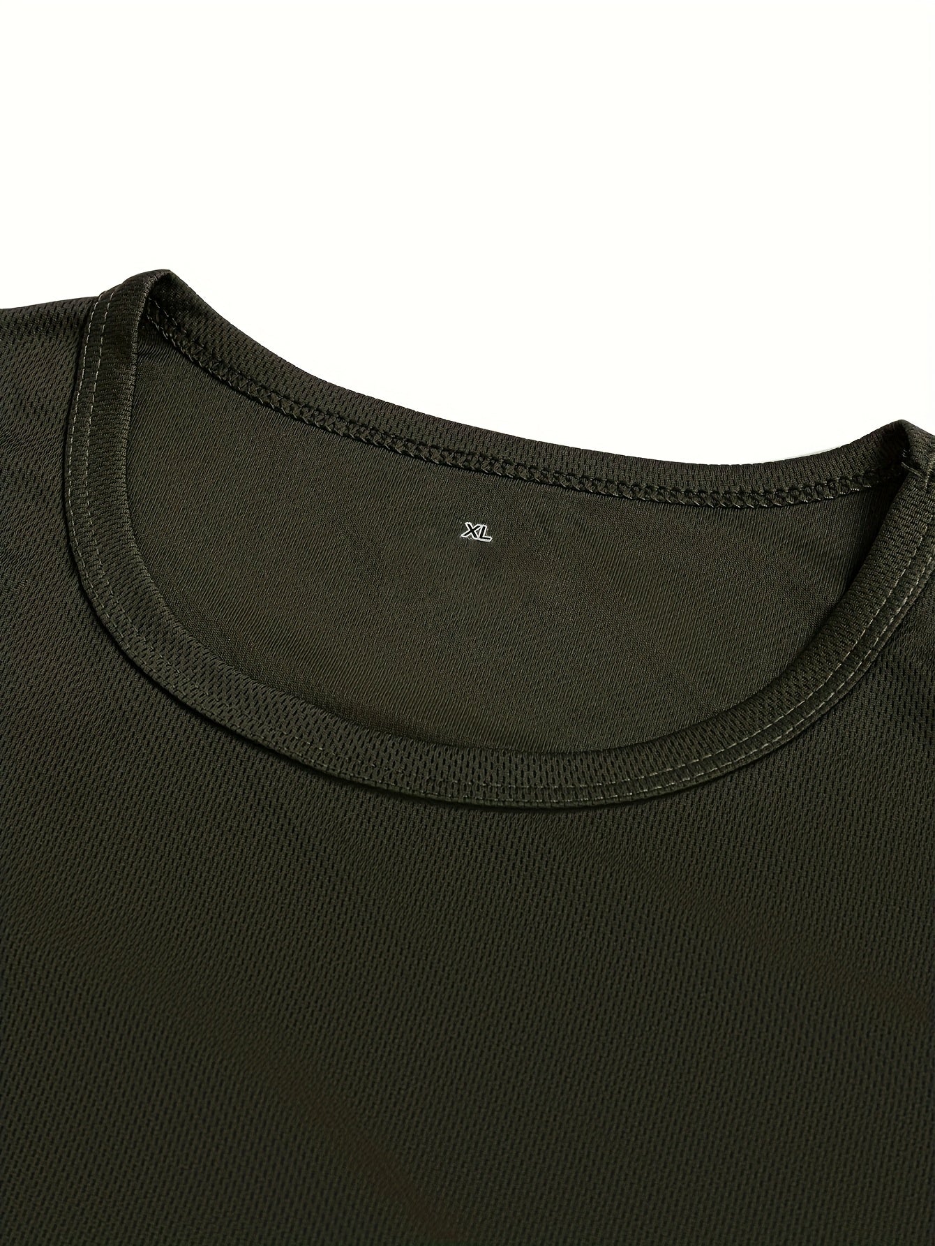 5-Pack Men'S Long Sleeve T-Shirts | Breathable Polyester, Paris Print Design, Regular Fit for All Seasons, Crew Neck, Lightweight, Moisture Wicking