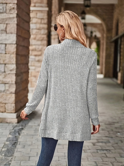 [Orientation] Elegant Orientation + Fashionable Loose Casual Solid Color Thread Pocket Splicing Long Sleeve Blouse