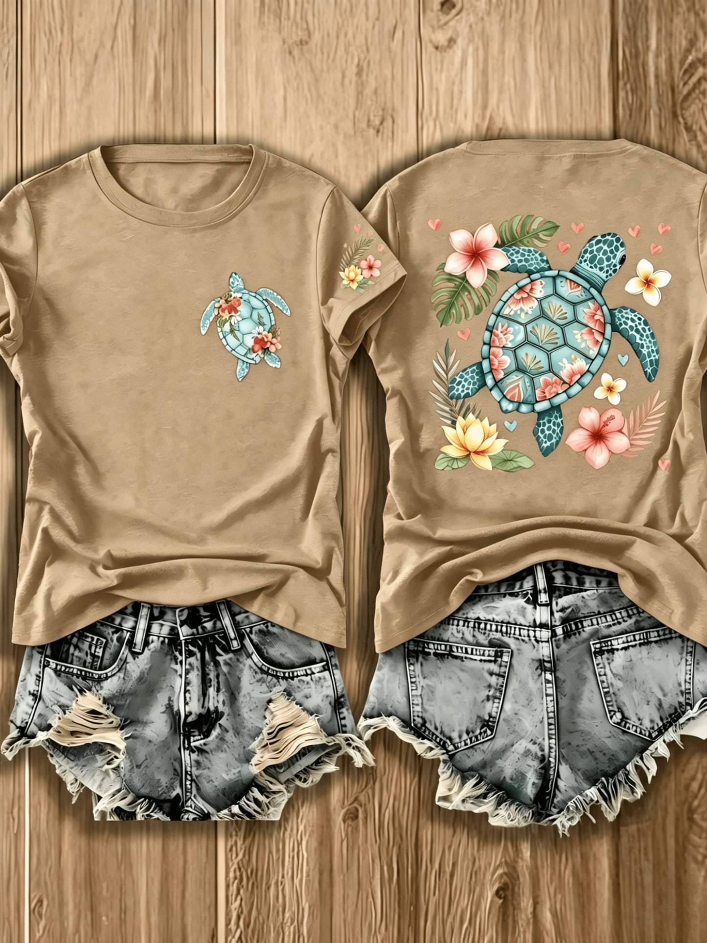 Women's Grey Short-Sleeve T-Shirt - product view 17