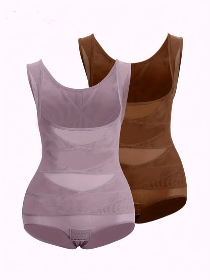 2pcs Women'S Shapewear Bodysuit Tummy Control Butt Lifting High Waist