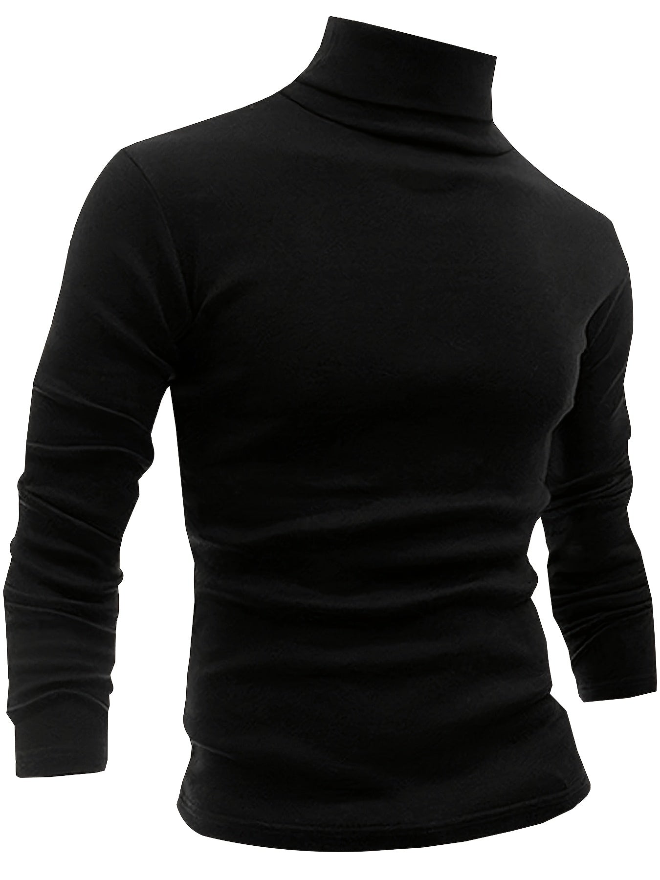 Men'S Thermal Turtleneck Compression Top - Warm Base Layer Long Sleeve Shirt for Cold Weather