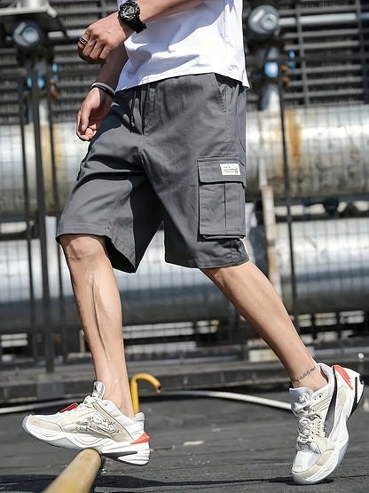 3pcs Set - Men'S Shorts, Casual Loose Shorts, Perfect Choice, Large Pocket Workwear Shorts, Summer Workwear Shorts Men'S Five Quarter Pants Ins Trendy Straight Leg Casual Five Quarter Shorts Couple Basketball Pants