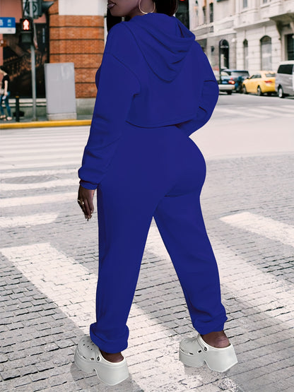 Women'S 3pcs Sweatsuits Sets Sexy Super Cropped Hoodie Tank Top And High Waisted Jogger Sweatpants Matching Loungewear Athleisure Outfits