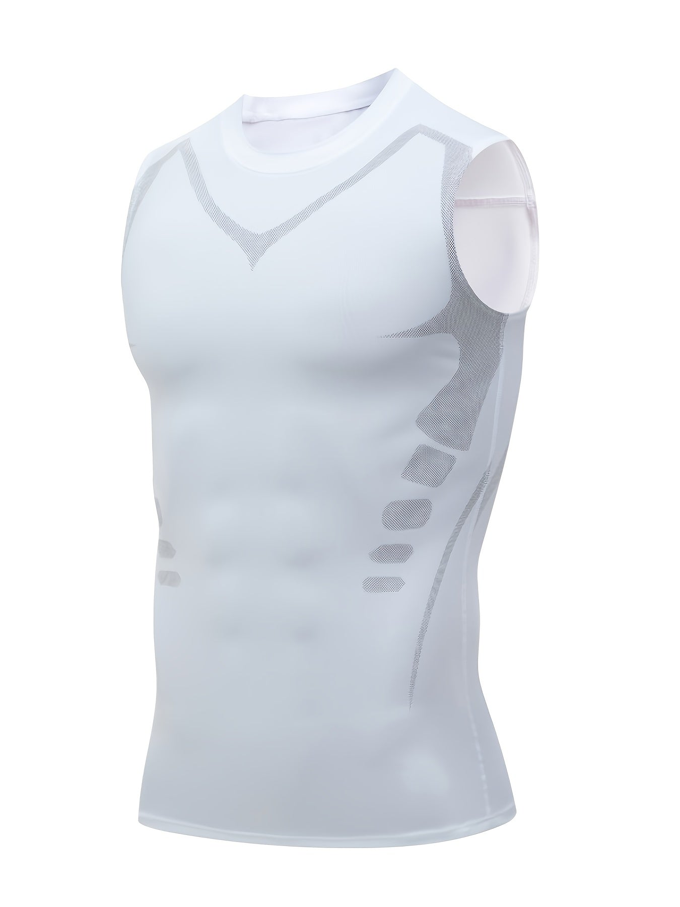 3pcs Men's Sports Compression Tank Tops, Basketball Athletic Sleeveless Shirts, American Style Training Vests, Moisture-Wicking Breathable Quick-Dry Base Layer for Sports & Outdoor Activities